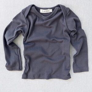 MABO organic cotton lap tee - graphite